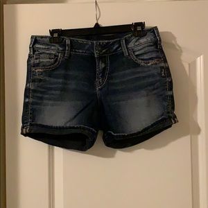 Silver Elyse Jean Shorts